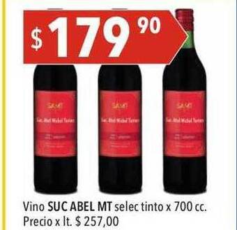 Hergo Vino suc abel mt selec tinto x 700 cc oferta