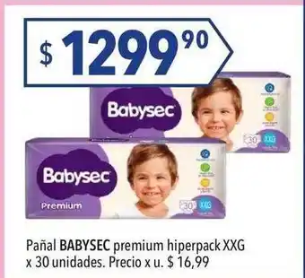 Hergo Pañal babysec premium hiperpack xxg oferta