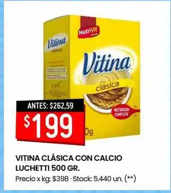 Changomas Vitina clasica con calcio luchetti oferta