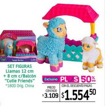 La Anonima Set figuras llamas 12 cm + 8 cm c-balcón oferta