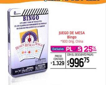La Anonima Juego de mesa bingo oferta