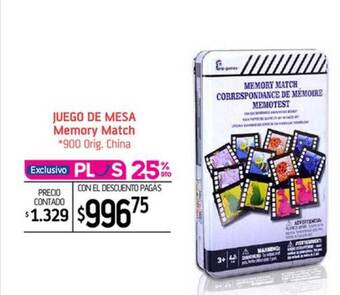 La Anonima Juego de mesa memory match oferta