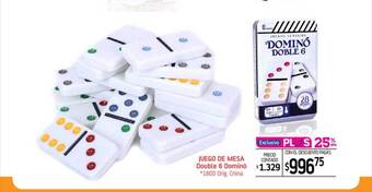 La Anonima Juego de mesa double 6 dominó oferta