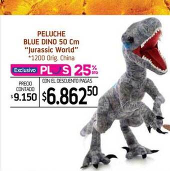 La Anonima Peluche blue dino 50 cm oferta