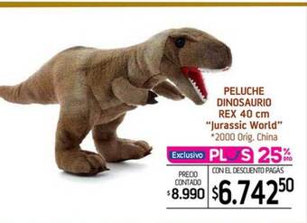 La Anonima Peluche dinosaurio rex 40 cm oferta