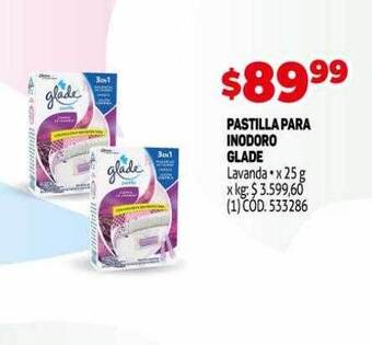 Makro Pastilla para inodoro glade oferta