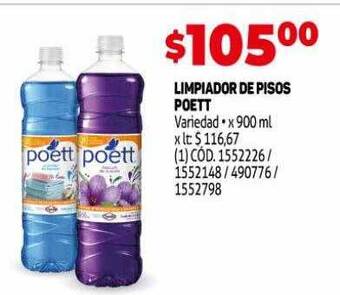 Makro Limpiador de pisos poett oferta