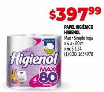 Makro Papel higiénico higienol oferta