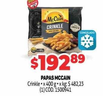 Makro Papas mccain oferta
