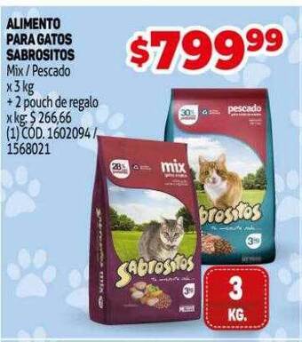 Makro Alimento para gatos sabrositos oferta