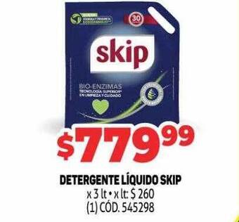Makro Detergente líquido skip oferta