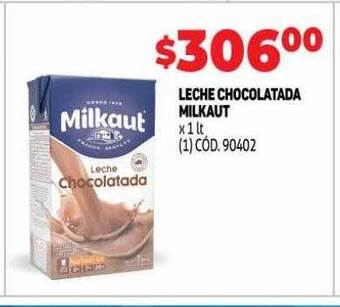 Makro Leche chocolatada milkaut oferta