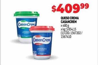 Makro Queso crema casancrem oferta