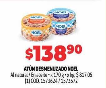 Makro Atún desmenuzado noel oferta