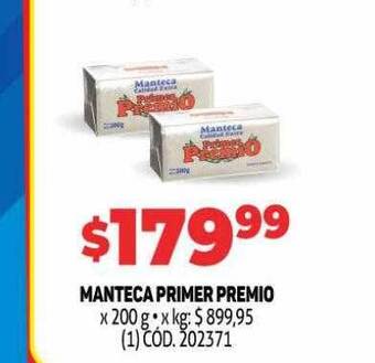 Makro Manteca primer premio oferta