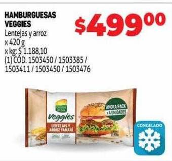 Makro Hamburguesas veggies oferta