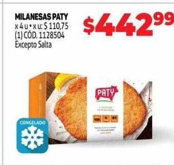 Makro Milanesas paty oferta