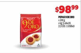 Makro Pepas 9 de oro oferta