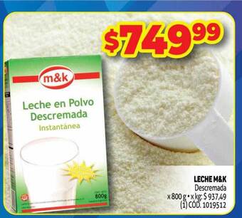 Makro Leche m&k oferta