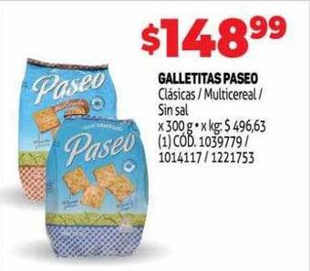 Makro Galletitas paseo oferta