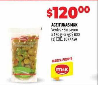 Makro Aceitunas m&k oferta
