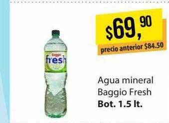 Supermercados Damesco Agua mineral baggio fresh oferta