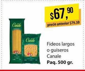 Supermercados Damesco Fideos largos o guiseros canale oferta