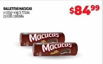 Makro Galletitas macucas oferta