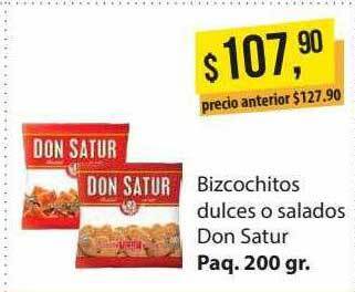 Supermercados Damesco Bizcochitos dulces o salados don satur oferta