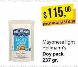 Supermercados Damesco Mayonesa light hellmann's oferta