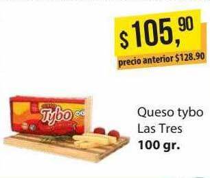 Supermercados Damesco Queso tybo las tres oferta