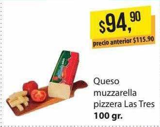 Supermercados Damesco Queso muzzarella pizzera las tres oferta
