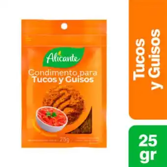 Condimento alicante tucos y guisos x25gr