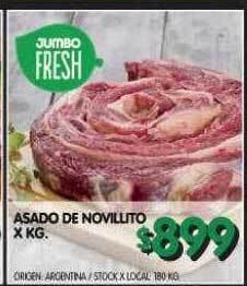Jumbo Asado de novillito x kg oferta