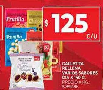 Supermercados DIA Galletita rellena varios sabores dia oferta