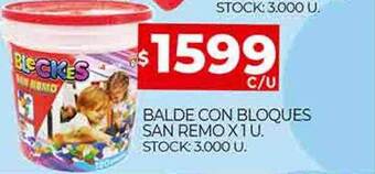 Supermercados DIA Balde con bloques san remo oferta