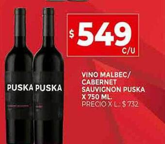 Supermercados DIA Vino malbec-cabernet sauvignon puska oferta