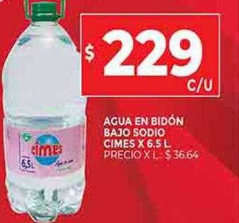 Supermercados DIA Agua en bidon bajo sodio cimes oferta