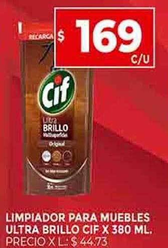 Supermercados DIA Limpiador para muebles ultra brillo cif oferta