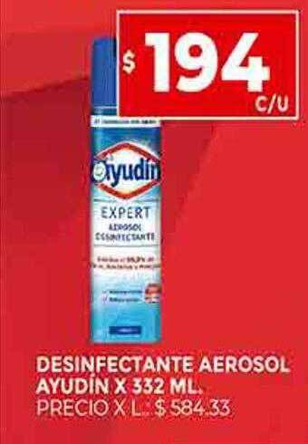 Supermercados DIA Desinfectante aerosol ayudin oferta