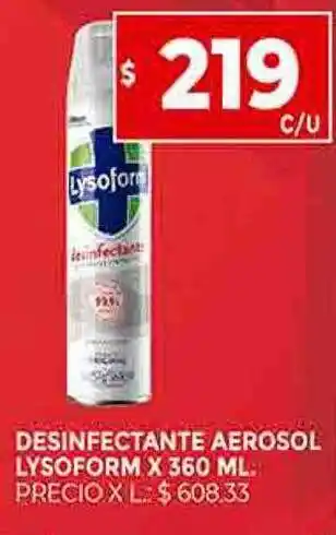 Supermercados DIA Desinfectant aerosol lysoform oferta