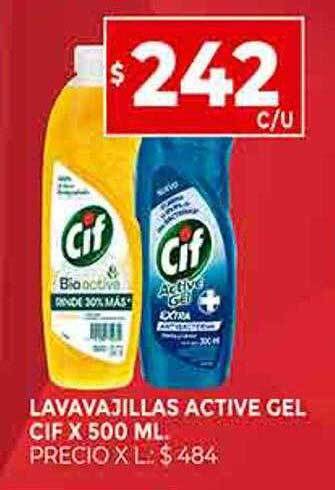 Supermercados DIA Lavavajillas active gel cif oferta
