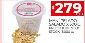 Supermercados DIA Mani pelado salado oferta