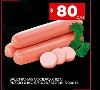 Supermercados DIA Salchichas cocidas oferta