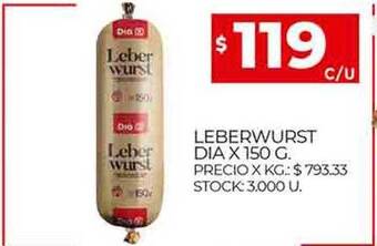 Supermercados DIA Leberwurst dia oferta