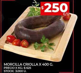 Supermercados DIA Morcilla criolla oferta