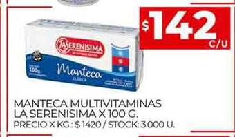 Supermercados DIA Manteca multivitaminas la serenisima oferta