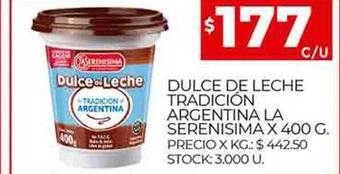 Supermercados DIA Dulce de leche tradicion argentina la serenisima oferta