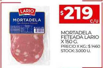 Supermercados DIA Mortadela feteada lario oferta