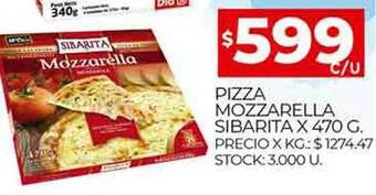 Supermercados DIA Pizza mozzarella sibarita oferta